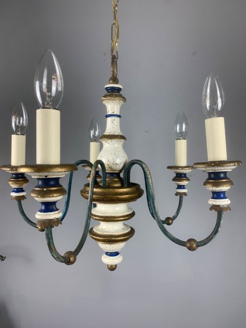 Florentine 5 Light Polychrome 5 Light Antique Chandelier
