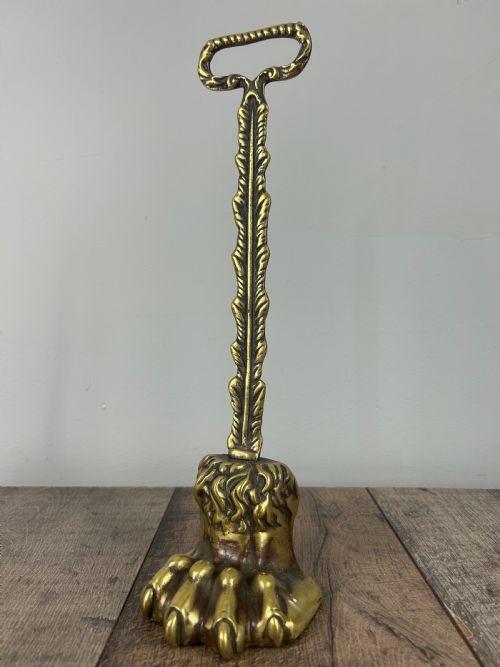 Regency Claw Foot Brass Doorstop Door Stop Door Porter
