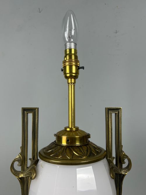FRENCH ORMOLU PORCELAIN TABLE LAMP 19TH CENTURY - ADDITIONAL PHOTO 11