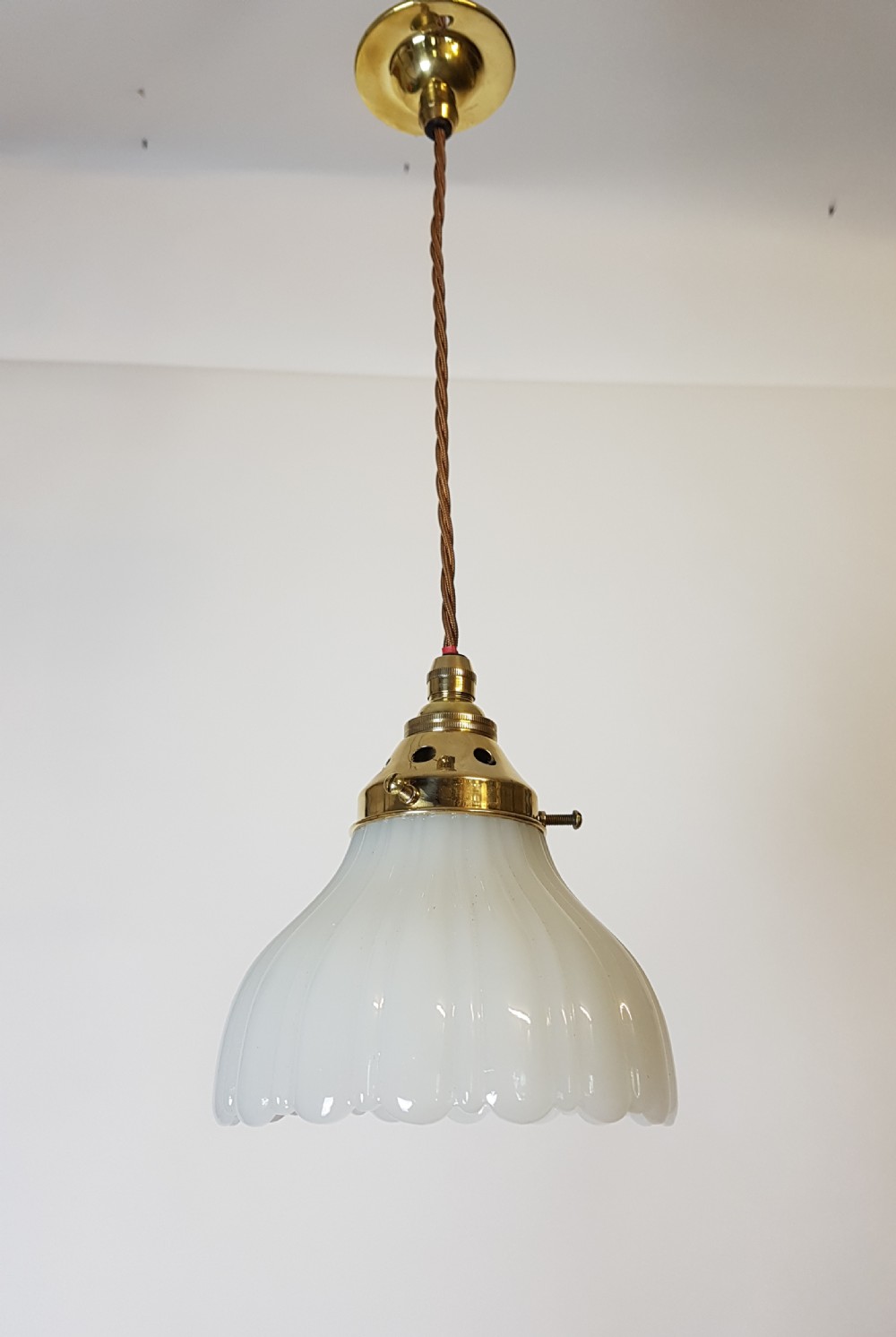 JEFFERSON MOONSTONE PENDANT LIGHT; Rewired 