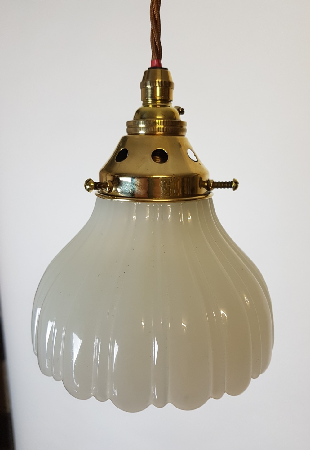 JEFFERSON MOONSTONE PENDANT LIGHT; Rewired  View II