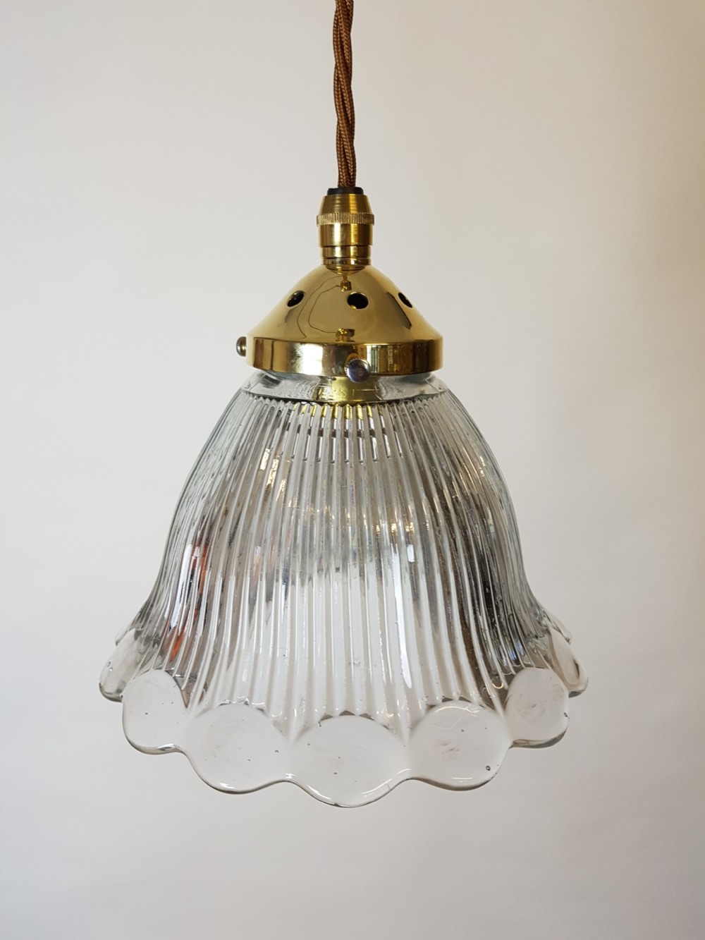French Valleysthal Ceiling Pendant Light; Rewired 