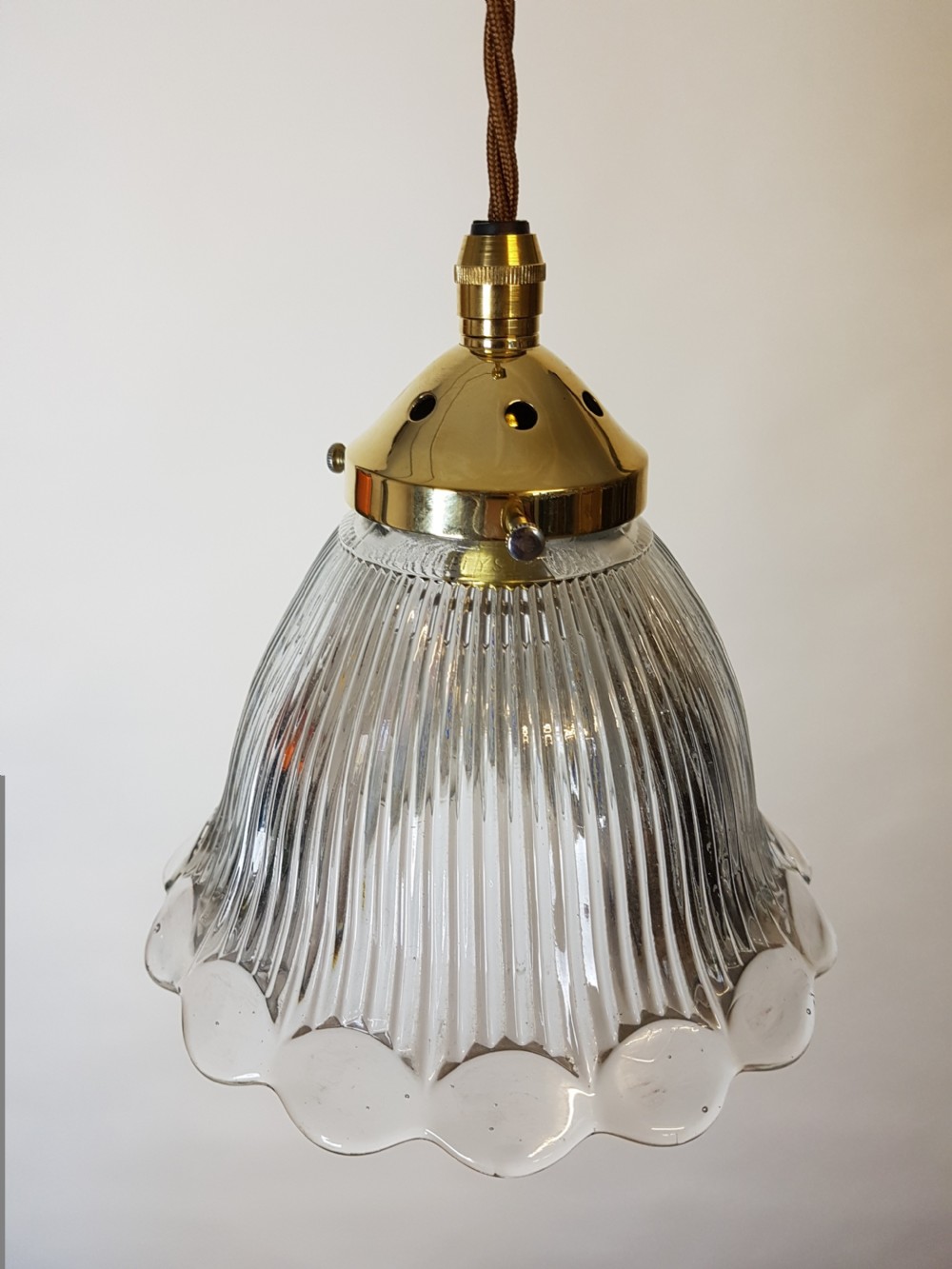 French Valleysthal Ceiling Pendant Light; Rewired  View III