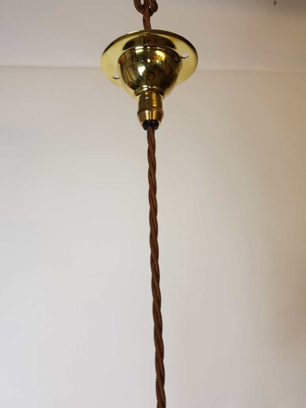 French Valleysthal Ceiling Pendant Light; Rewired  View IV