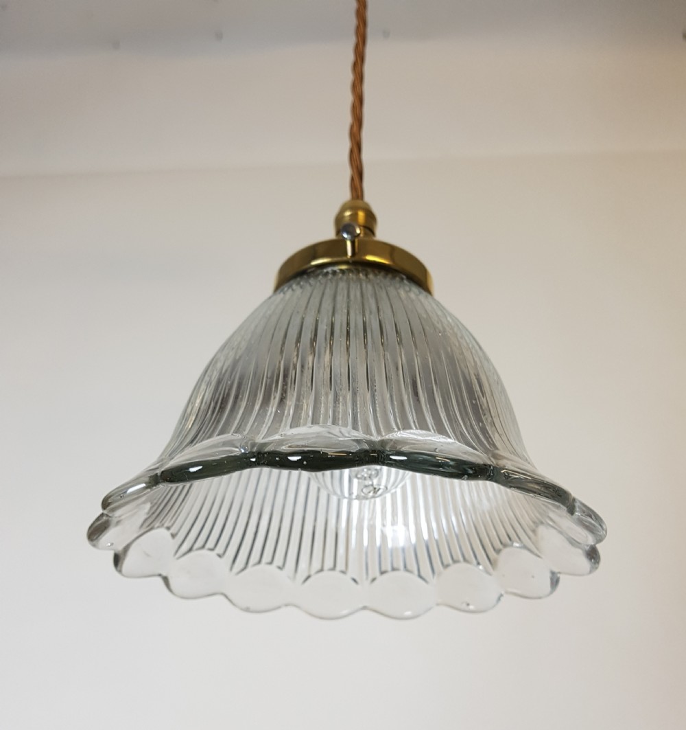 French Valleysthal Ceiling Pendant Light; Rewired  View V