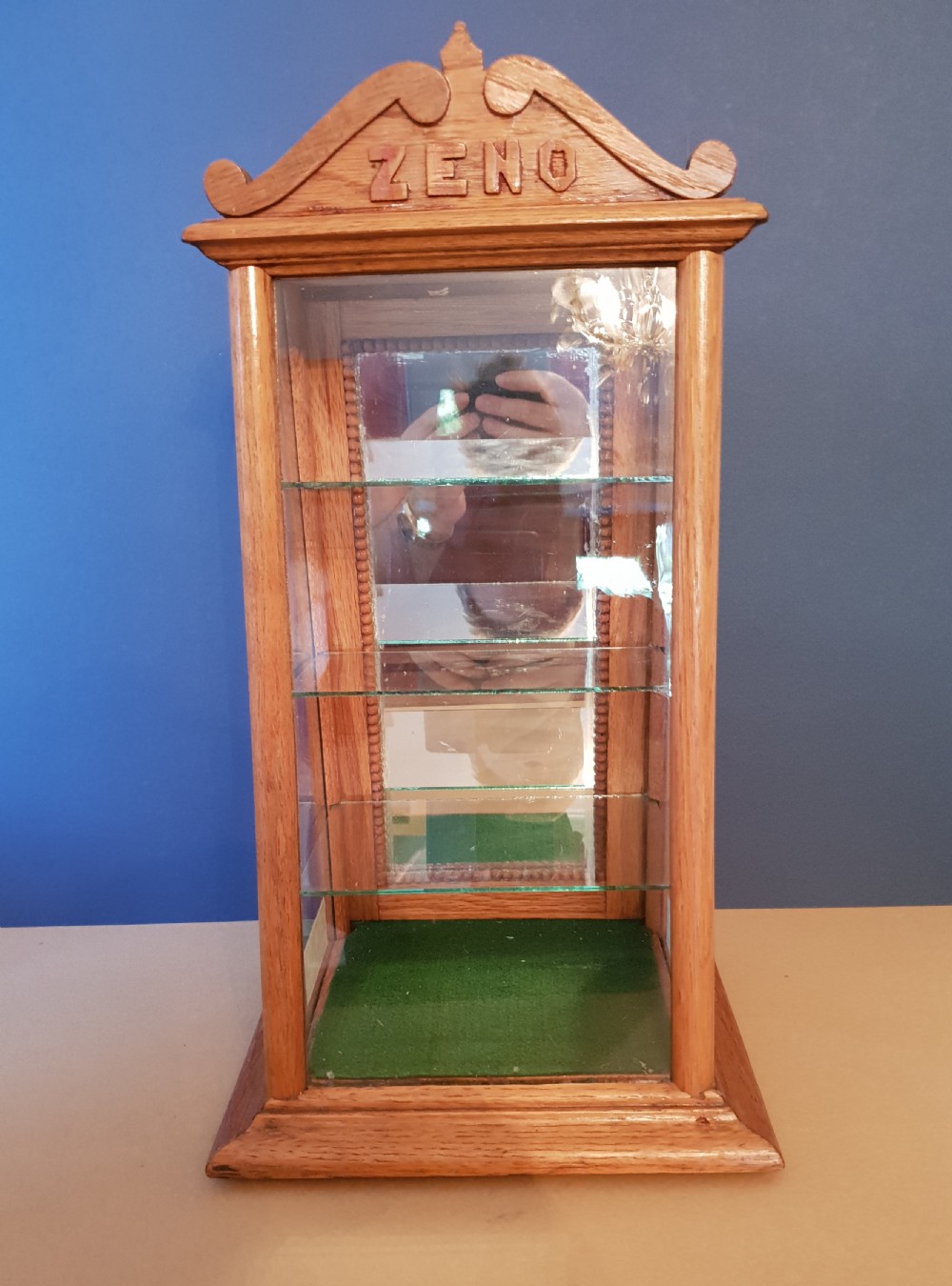 ZENO CHEWING GUM c1900 Display Case Cabinet  View V