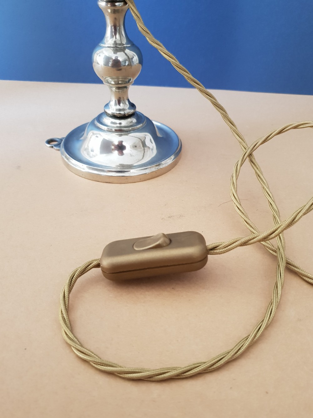 Chrome Pullman Wall or Table Lamp, Rewired and PAT tested  View V