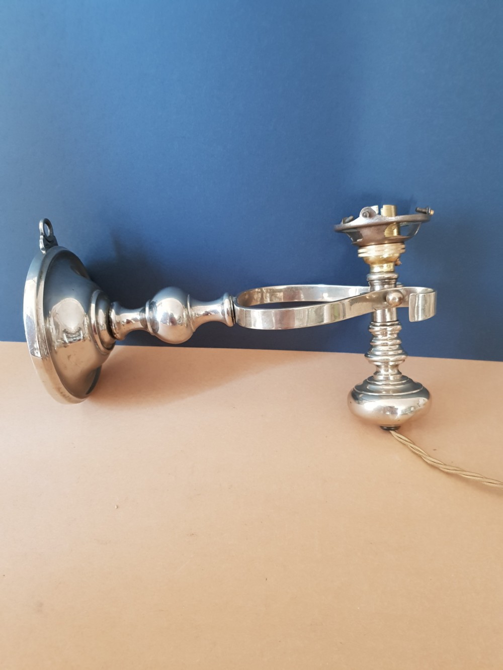 Chrome Pullman Wall or Table Lamp, Rewired and PAT tested  View IX