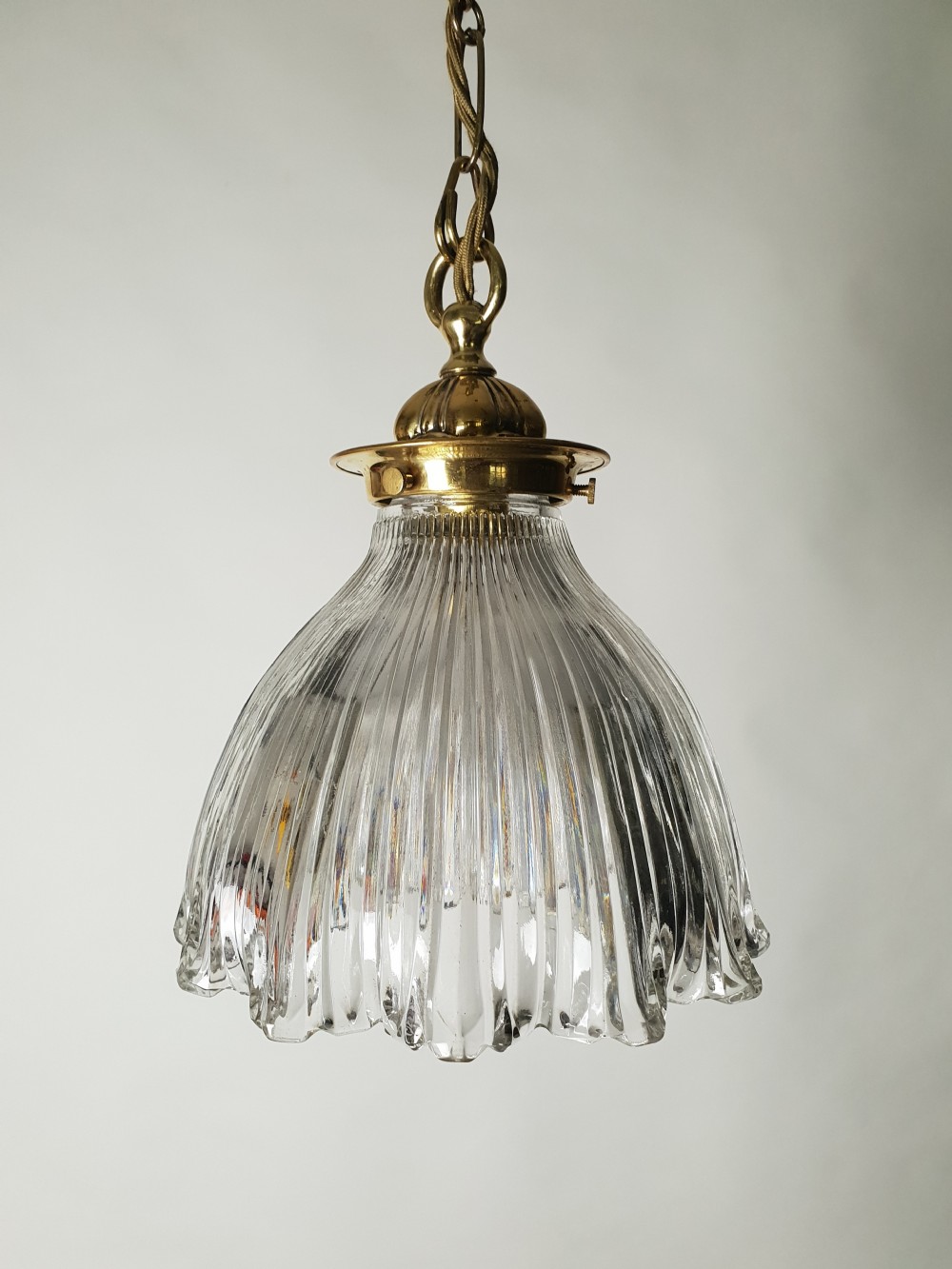 Holophane Ceiling Light, Rewired 