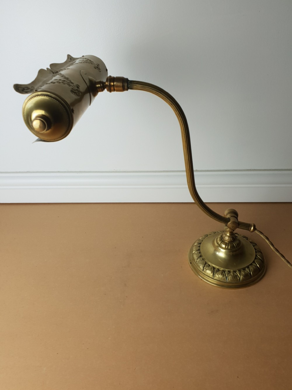 French Paris Piano Desk Lamp, Rewired and PAT tested  View II