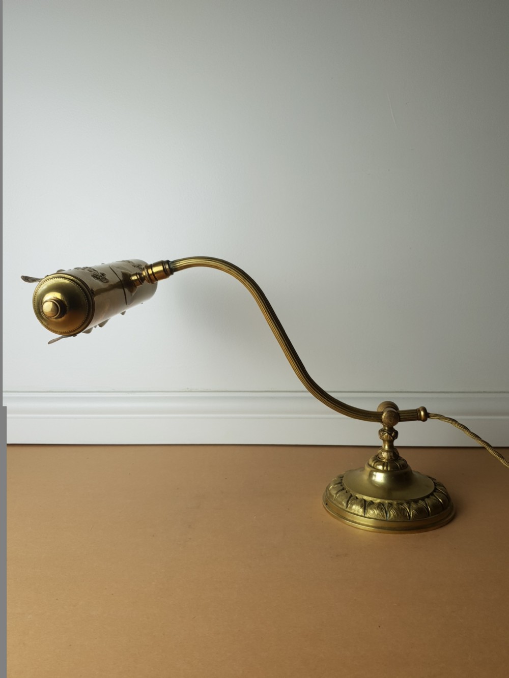French Paris Piano Desk Lamp, Rewired and PAT tested  View V
