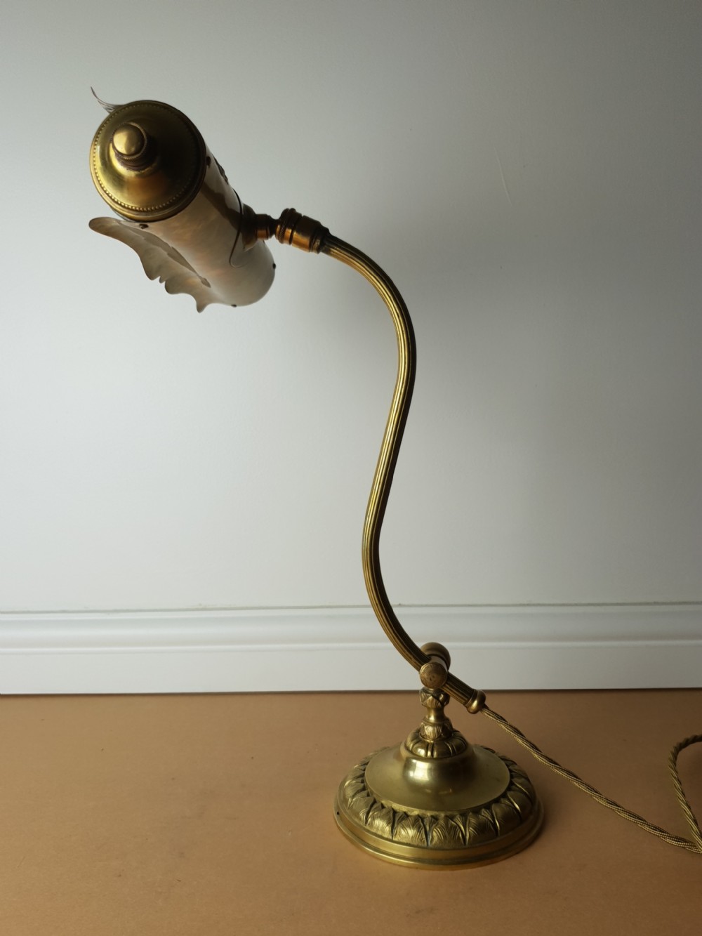 French Paris Piano Desk Lamp, Rewired and PAT tested  View VI
