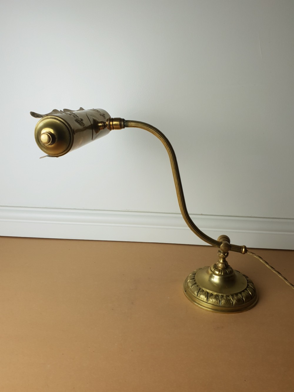 French Paris Piano Desk Lamp, Rewired and PAT tested  View VII