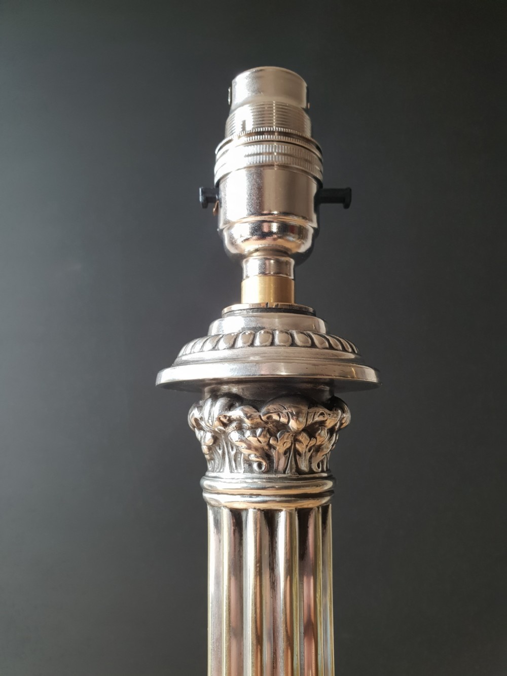 Walker & Hall Silver Plated Table Lamp, c1890 View XI
