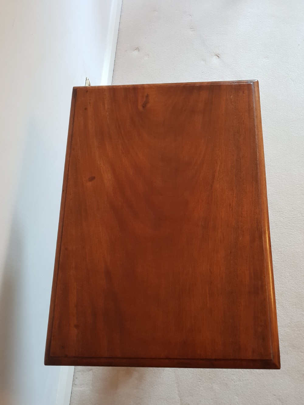 Victorian Mahogany Rectangular Tilt Top Table. View VII