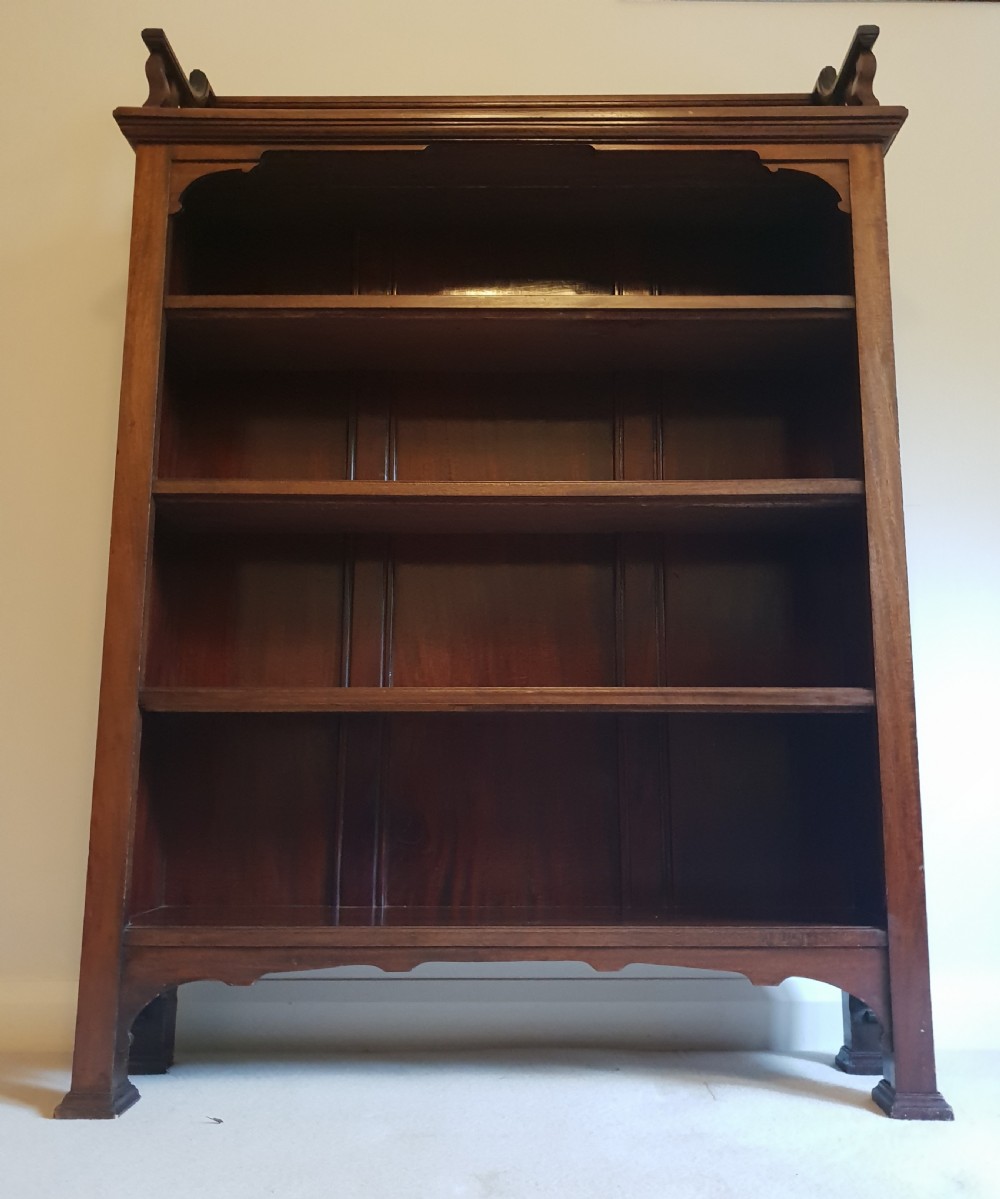 High Quality Mahogany Open Bookcase View II