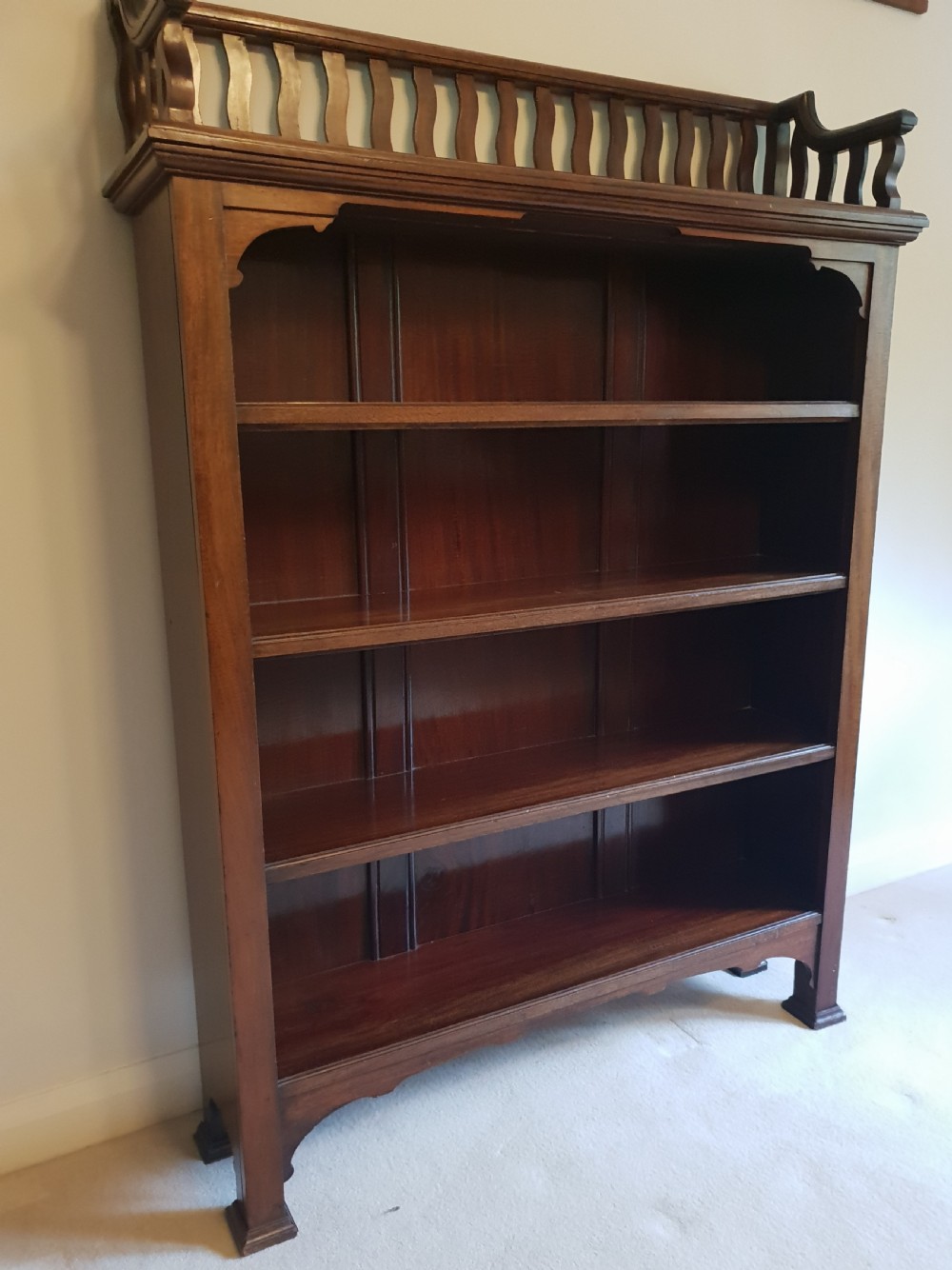 High Quality Mahogany Open Bookcase View VIII