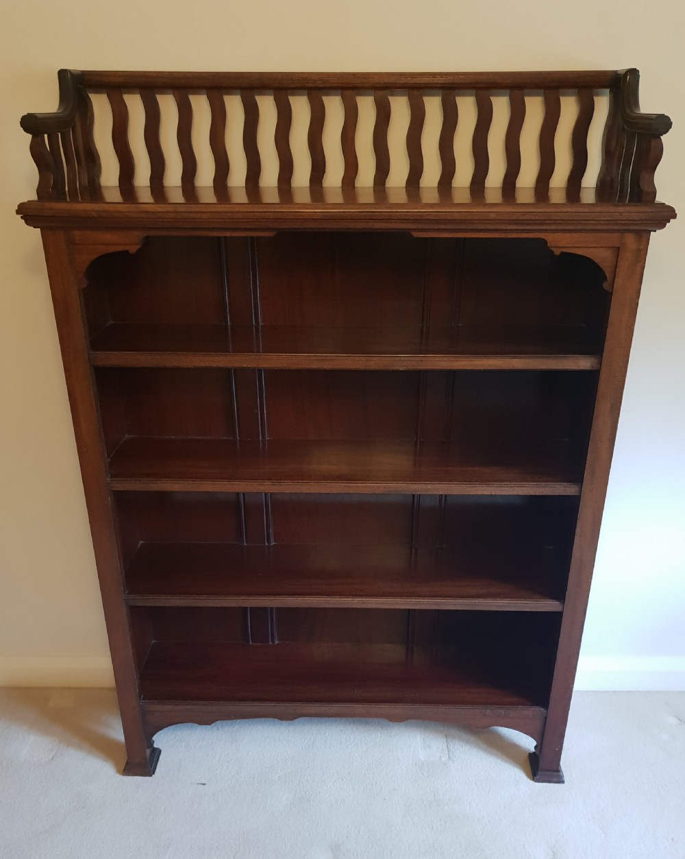 High Quality Mahogany Open Bookcase View XIII
