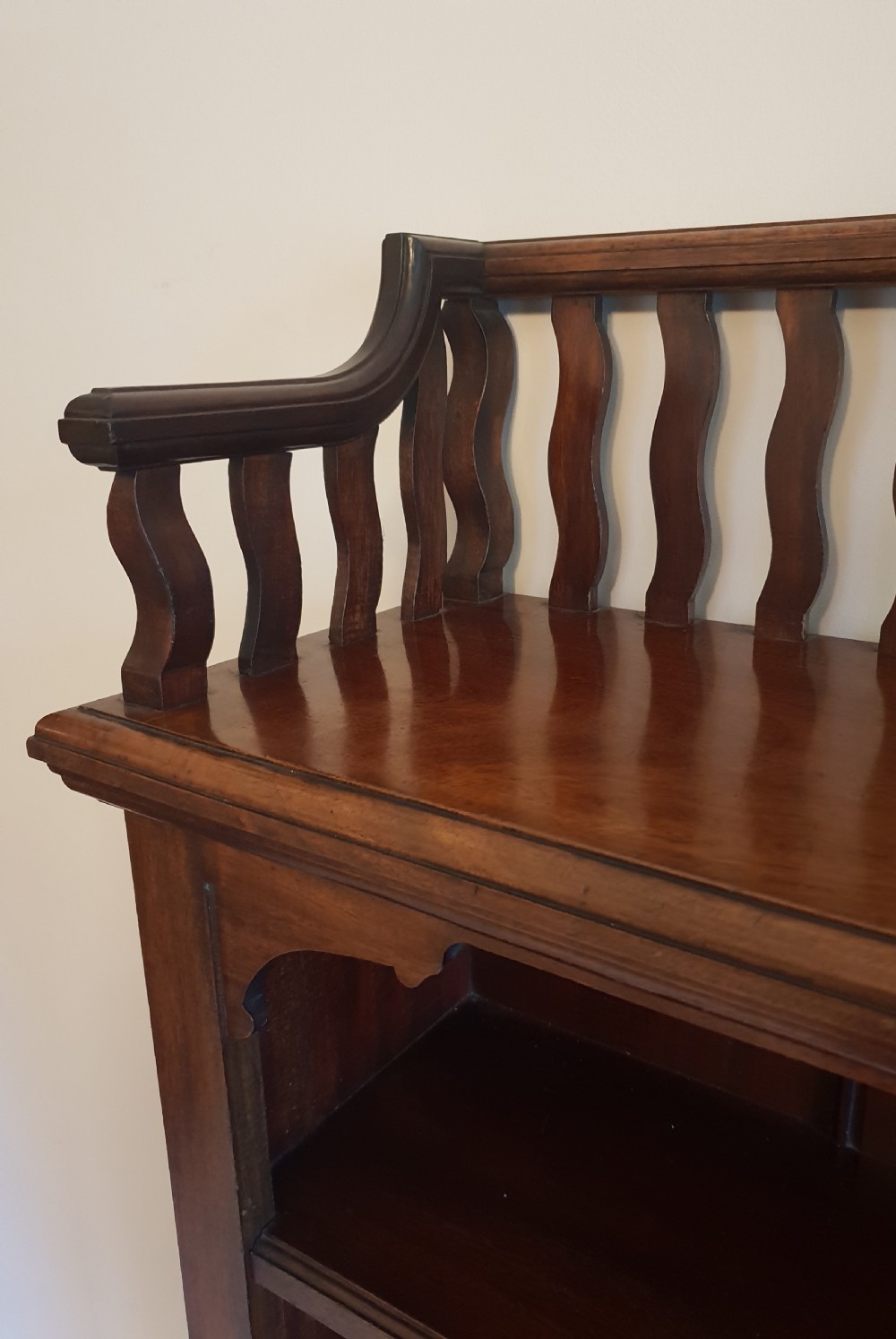 High Quality Mahogany Open Bookcase View XIV