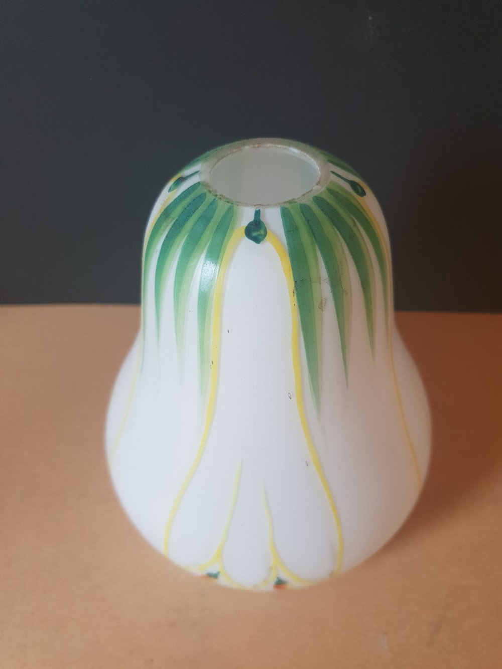 Set of 4 Art Nouveau Ceramic Pearlised Lamp Shades View III