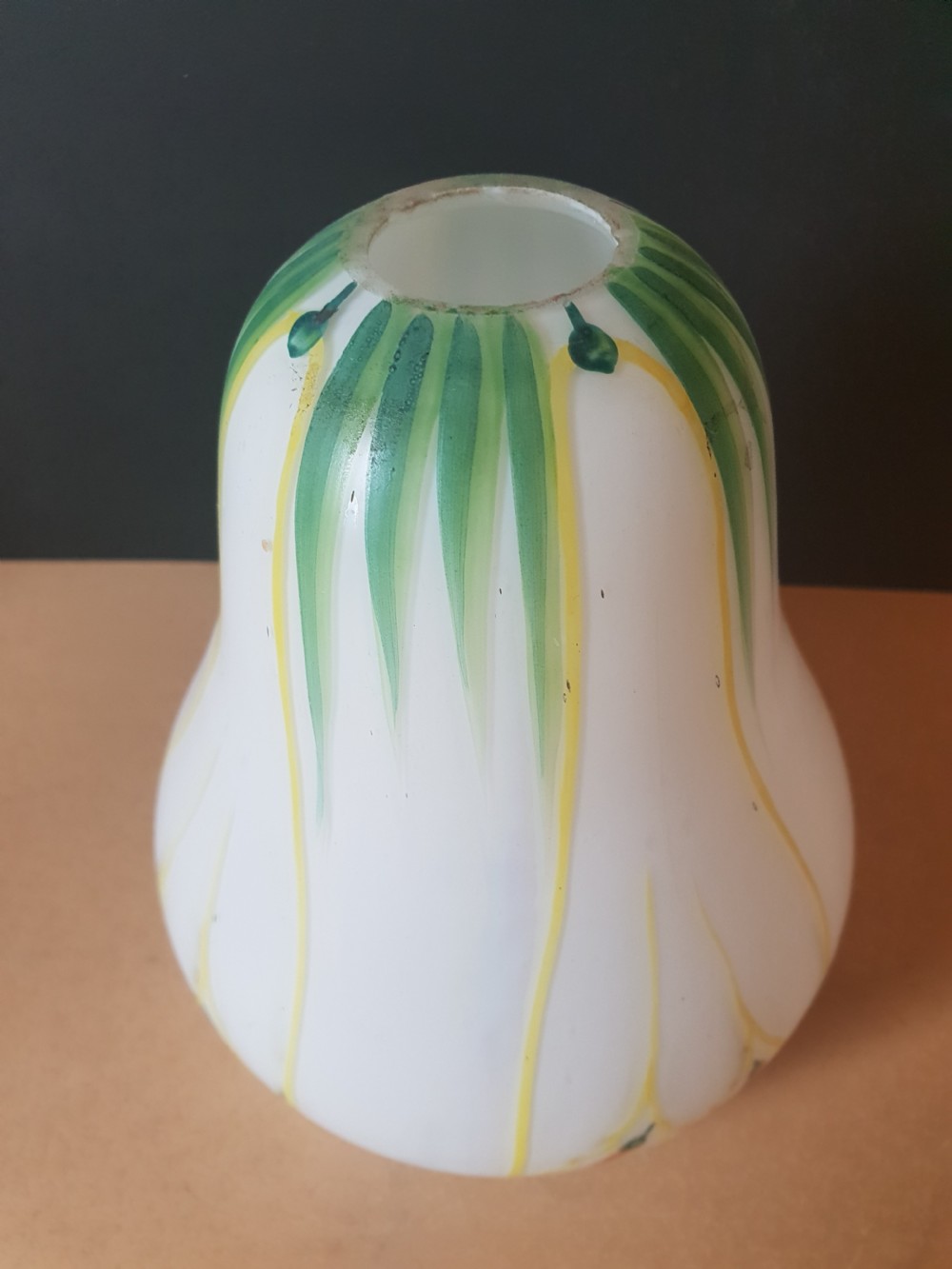 Set of 4 Art Nouveau Ceramic Pearlised Lamp Shades View X
