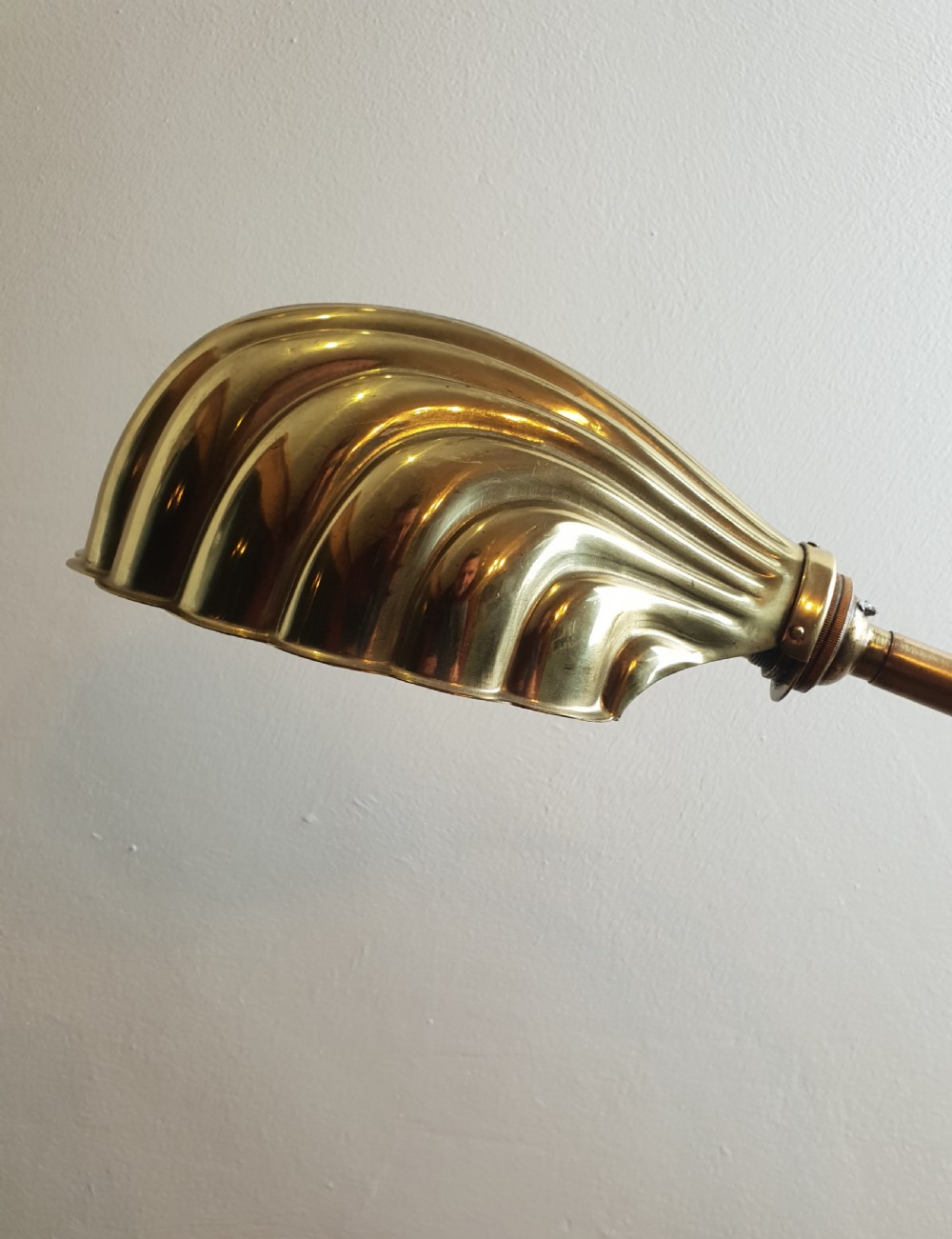 Adjustable Bendy Brass Desk Lamp, Rewired and PAT tested  View IX