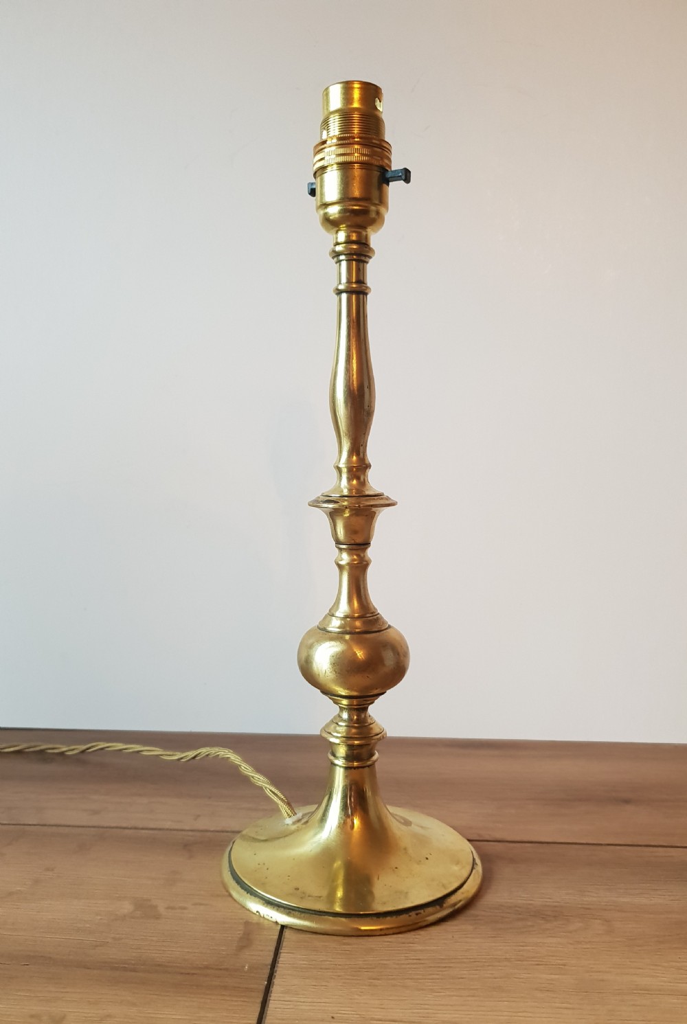 Cast Brass Table Lamp, Rewired and PAT tested 
