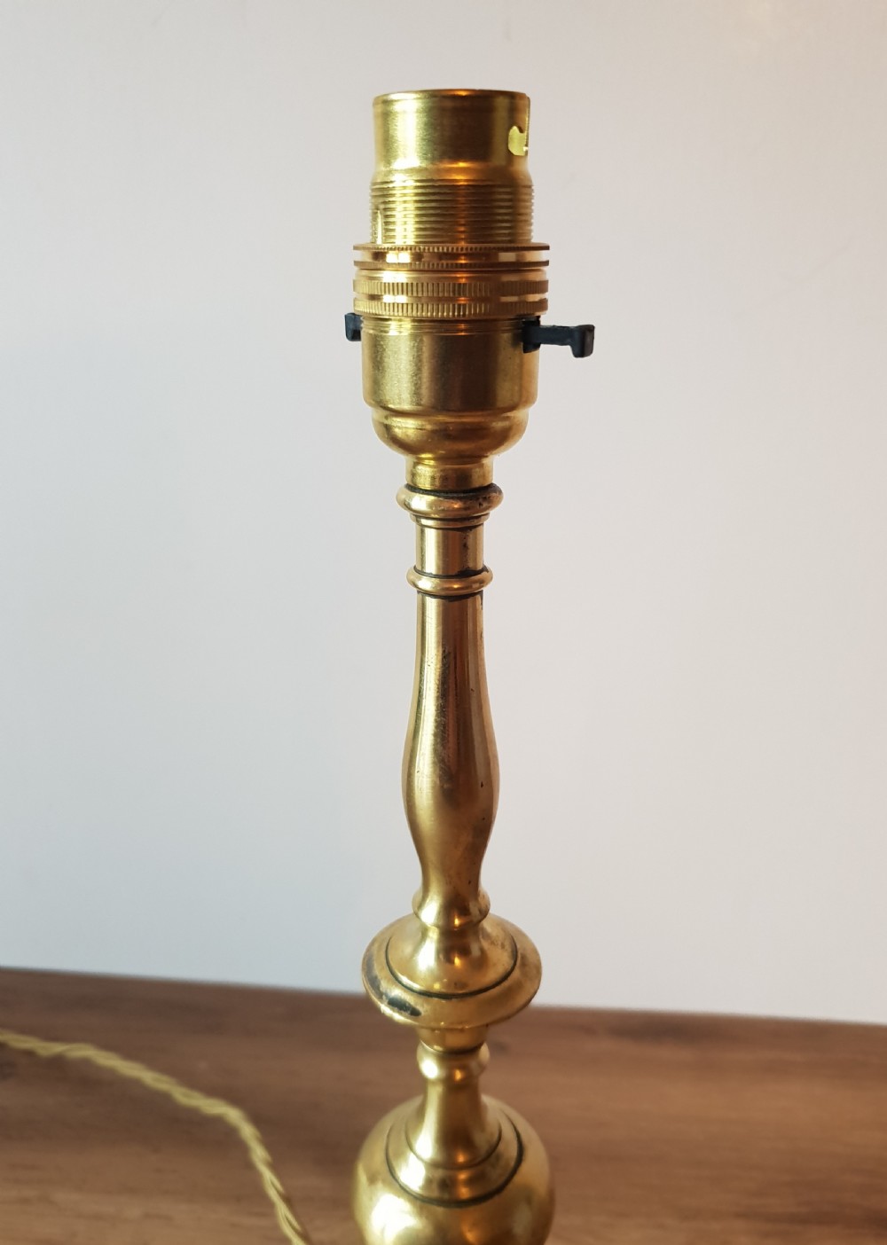 Cast Brass Table Lamp, Rewired and PAT tested  View III