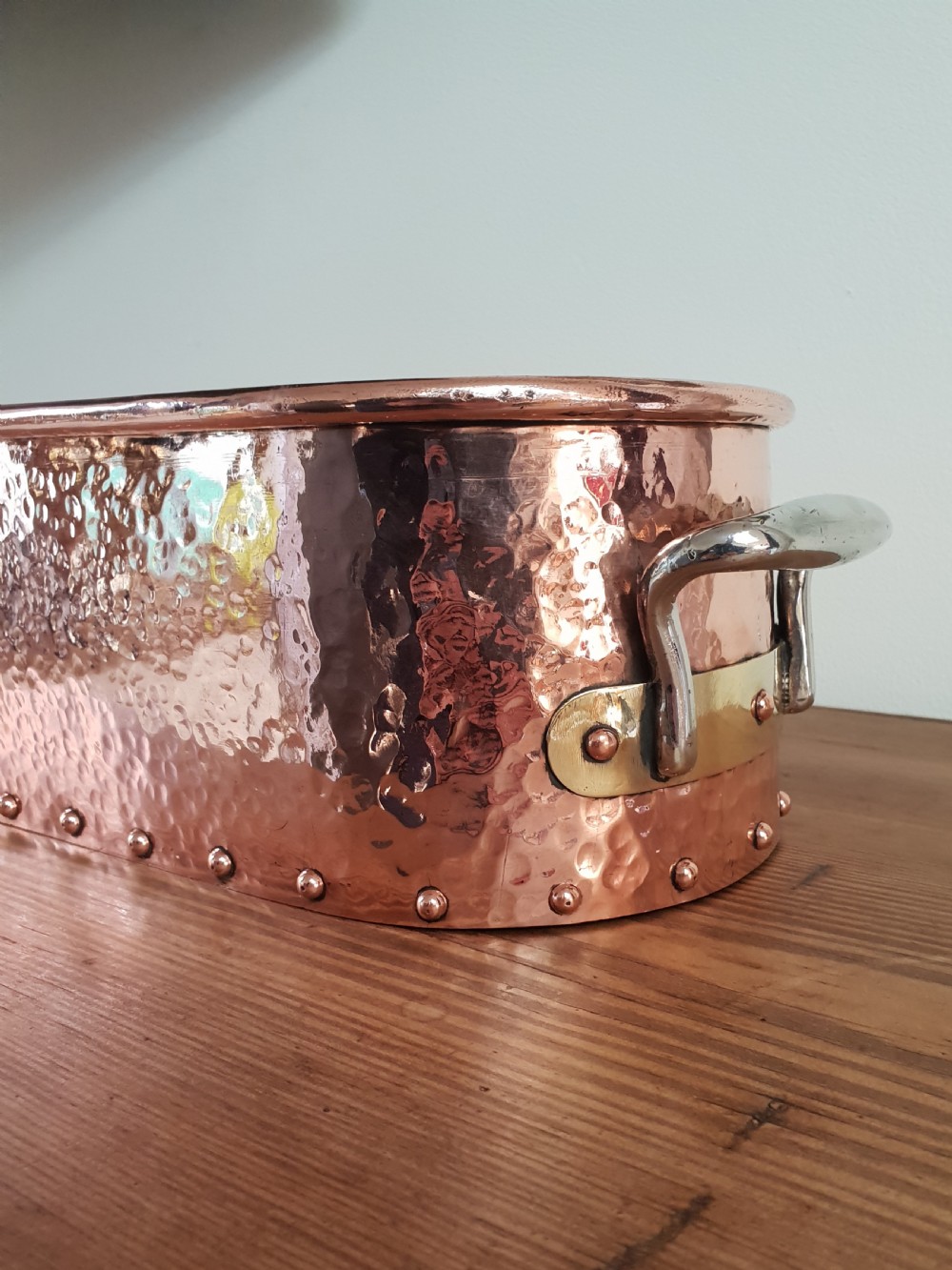 Copper Fish Kettle Window Cill Planter, c1880 View IV