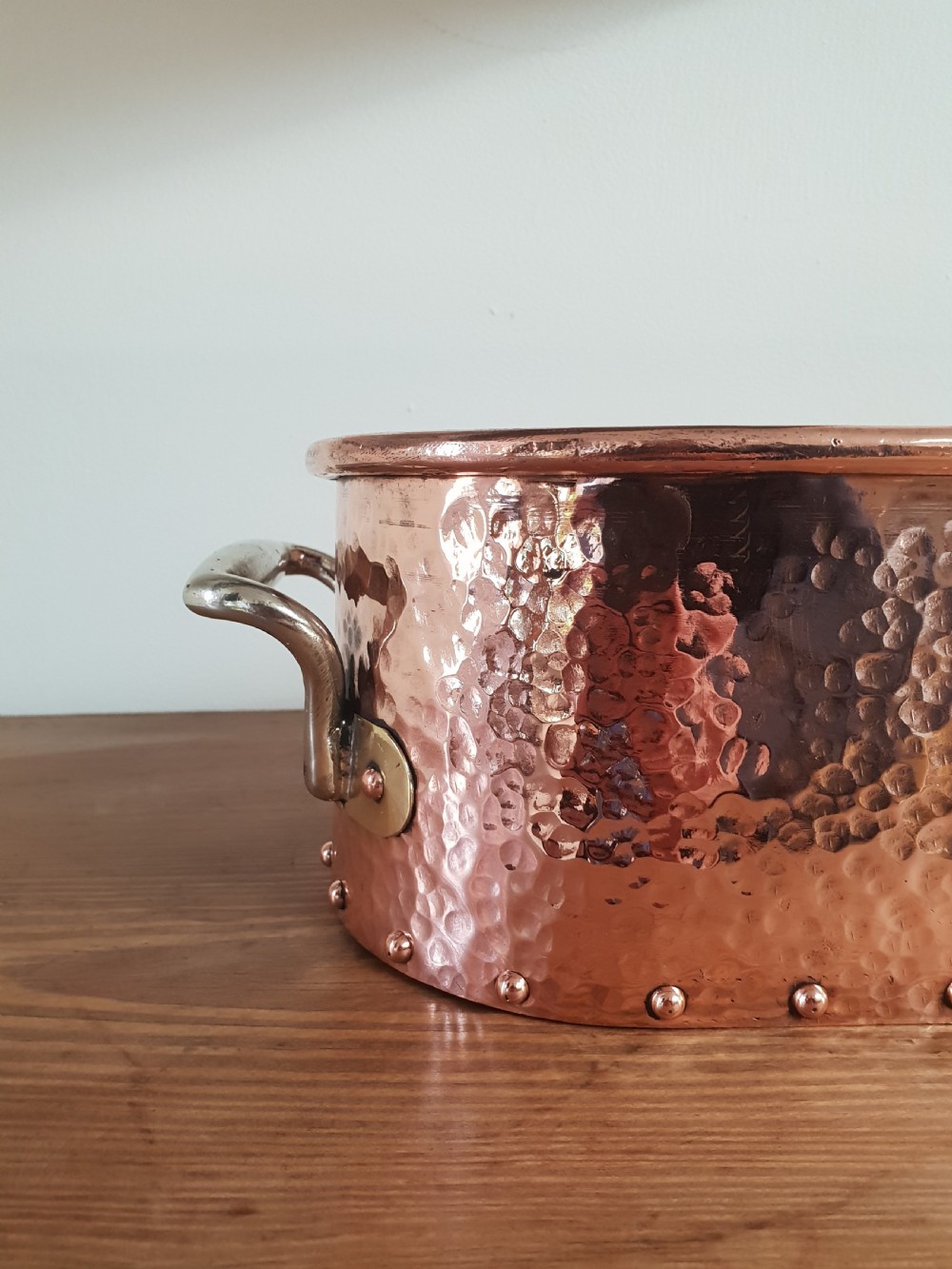 Copper Fish Kettle Window Cill Planter, c1880 View V