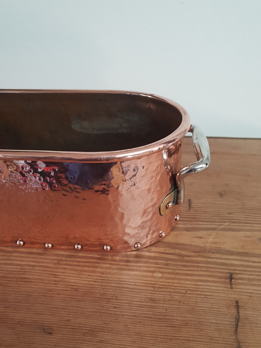 Copper Fish Kettle Window Cill Planter, c1880 View VI