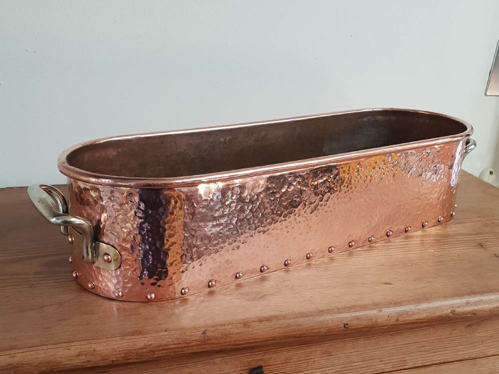 Copper Fish Kettle Window Cill Planter, c1880 View IX