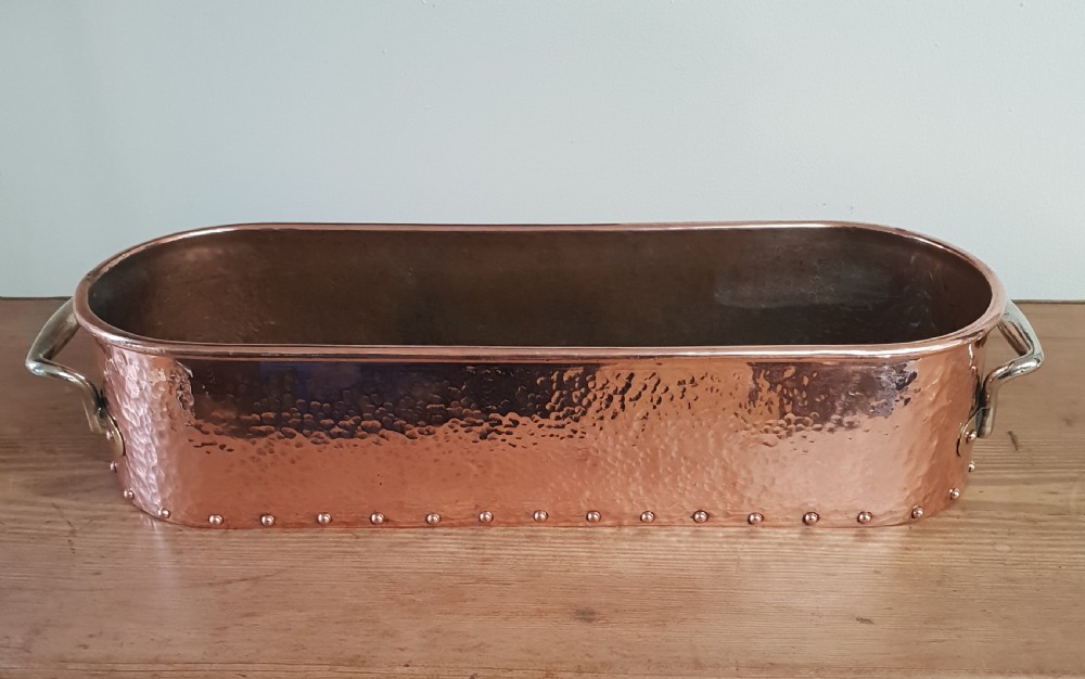 Copper Fish Kettle Window Cill Planter, c1880 View XII