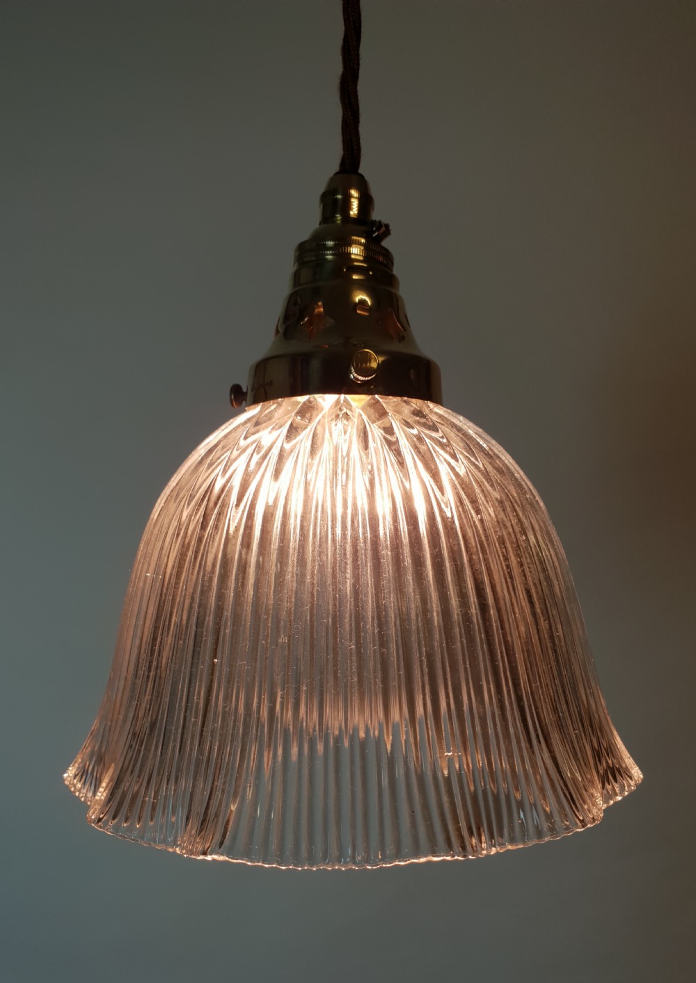 No 4 of 4, Holophane Pendant Ceiling Lights, Rewired  View II