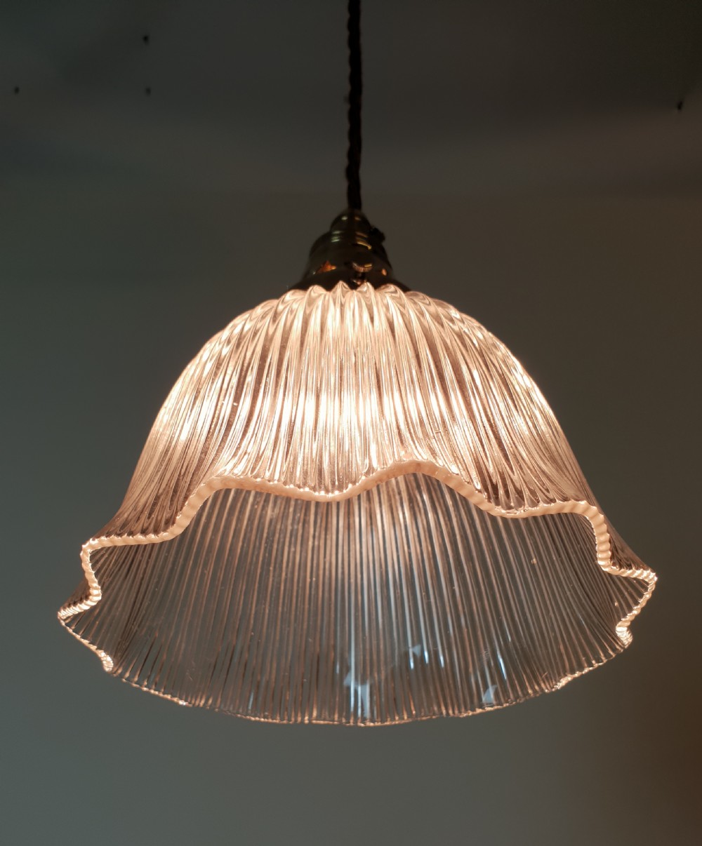 No 4 of 4, Holophane Pendant Ceiling Lights, Rewired  View IV