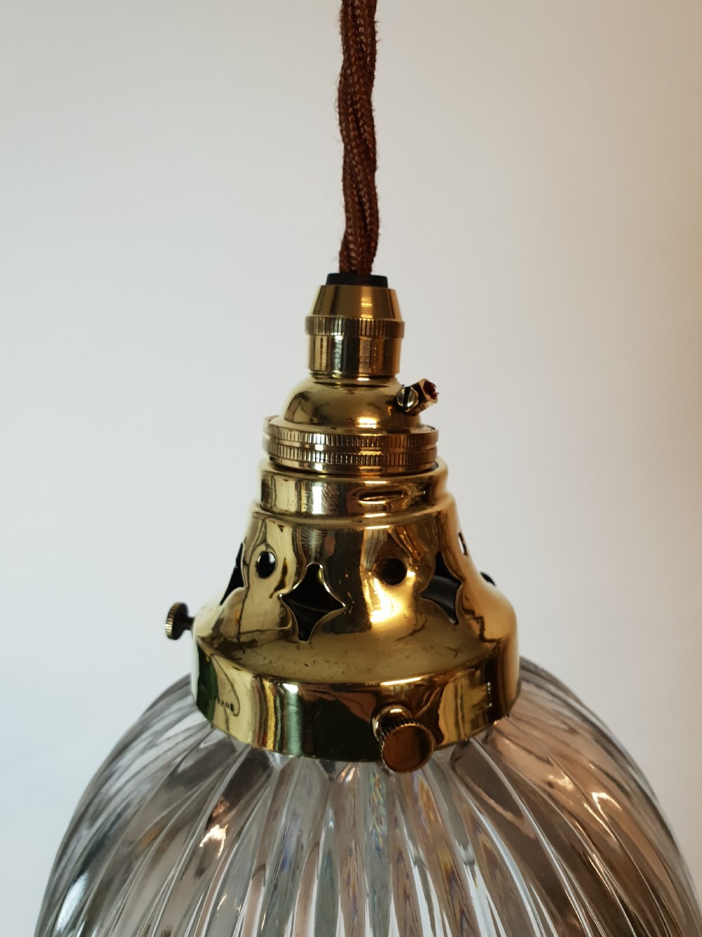 No 4 of 4, Holophane Pendant Ceiling Lights, Rewired  View IX