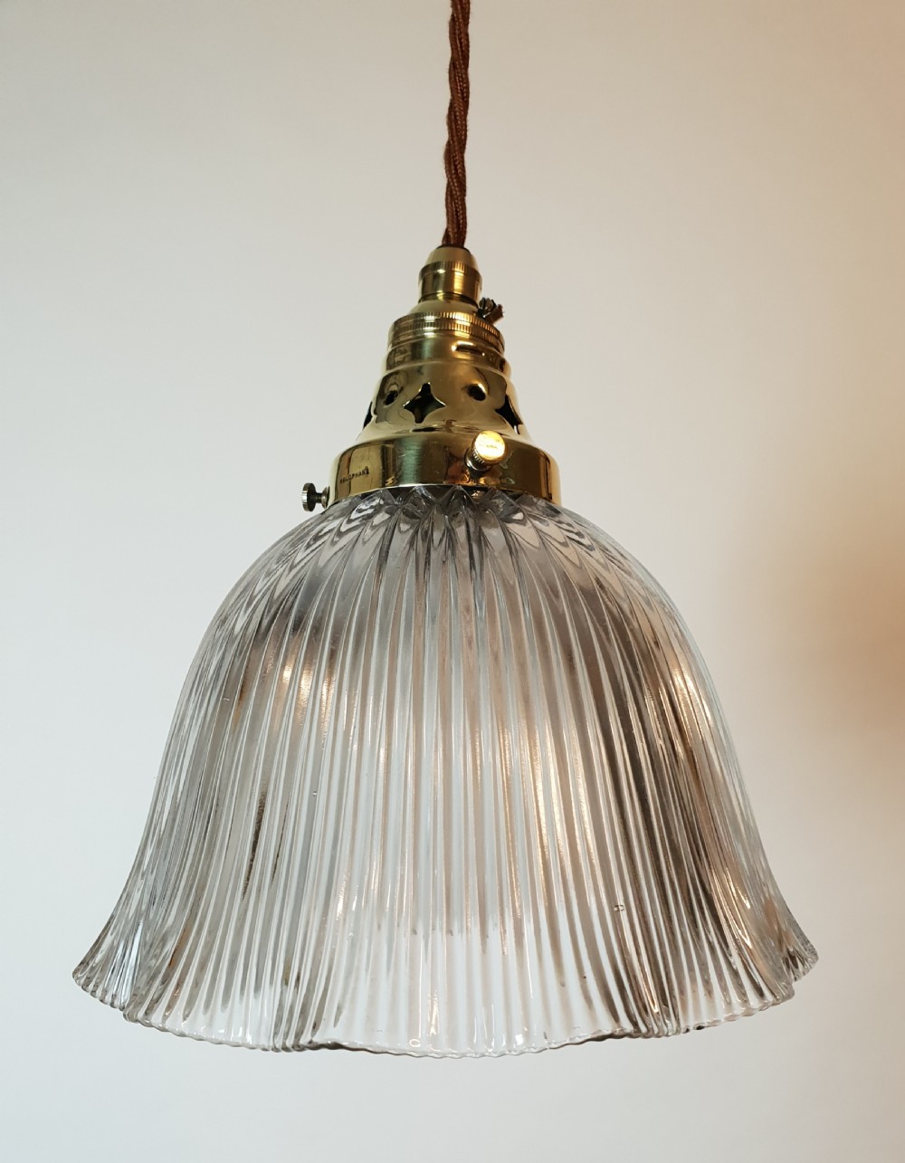 No 4 of 4, Holophane Pendant Ceiling Lights, Rewired  View XI