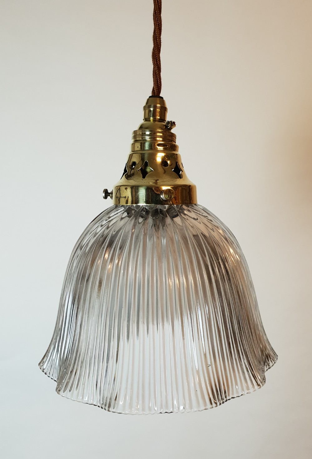 No 4 of 4, Holophane Pendant Ceiling Lights, Rewired  View XII