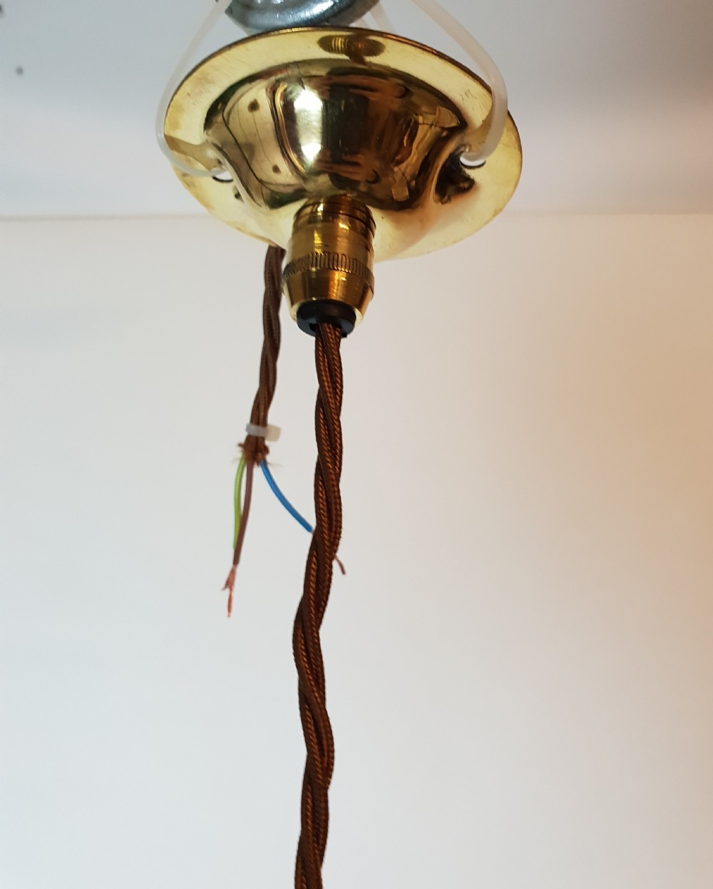 Single Holophane Pendant Ceiling Light, Rewired  View VII