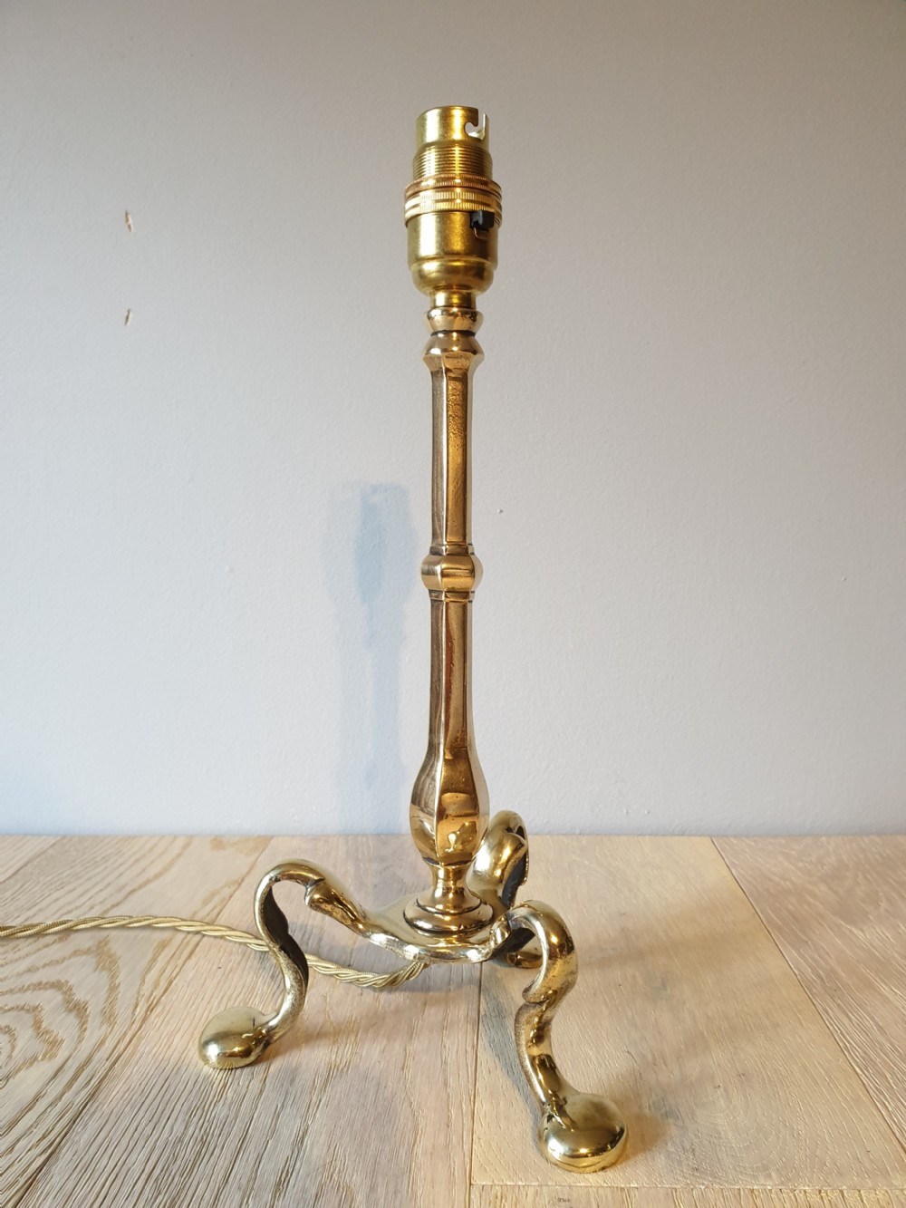 Brass Pullman Table Lamp, Rewired and PAT tested  View II