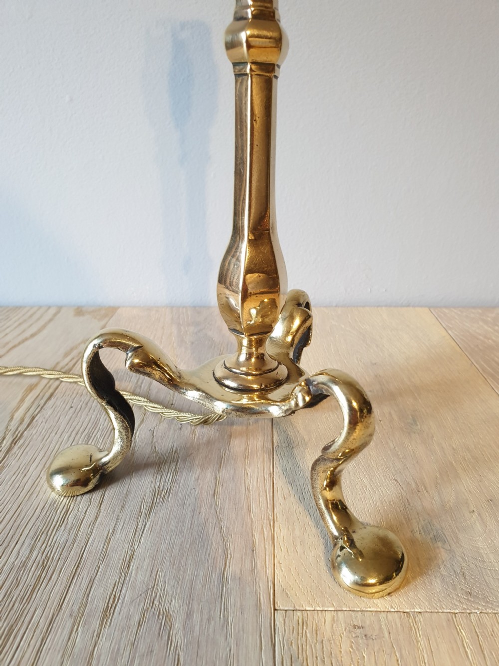 Brass Pullman Table Lamp, Rewired and PAT tested  View III