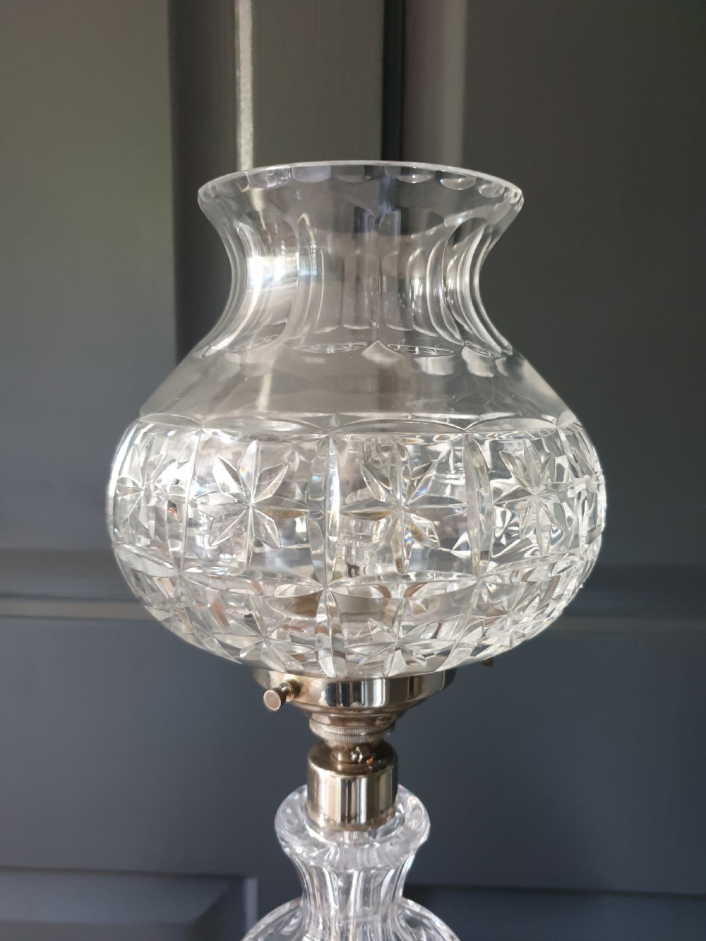 Crystal Mushroom Table Lamp, Rewired and PAT tested  View VII