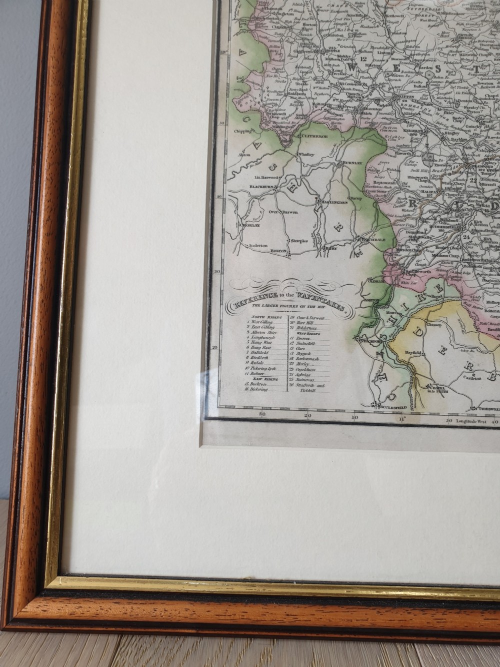 Map of Yorkshire by James Pigot dated 1828 View III
