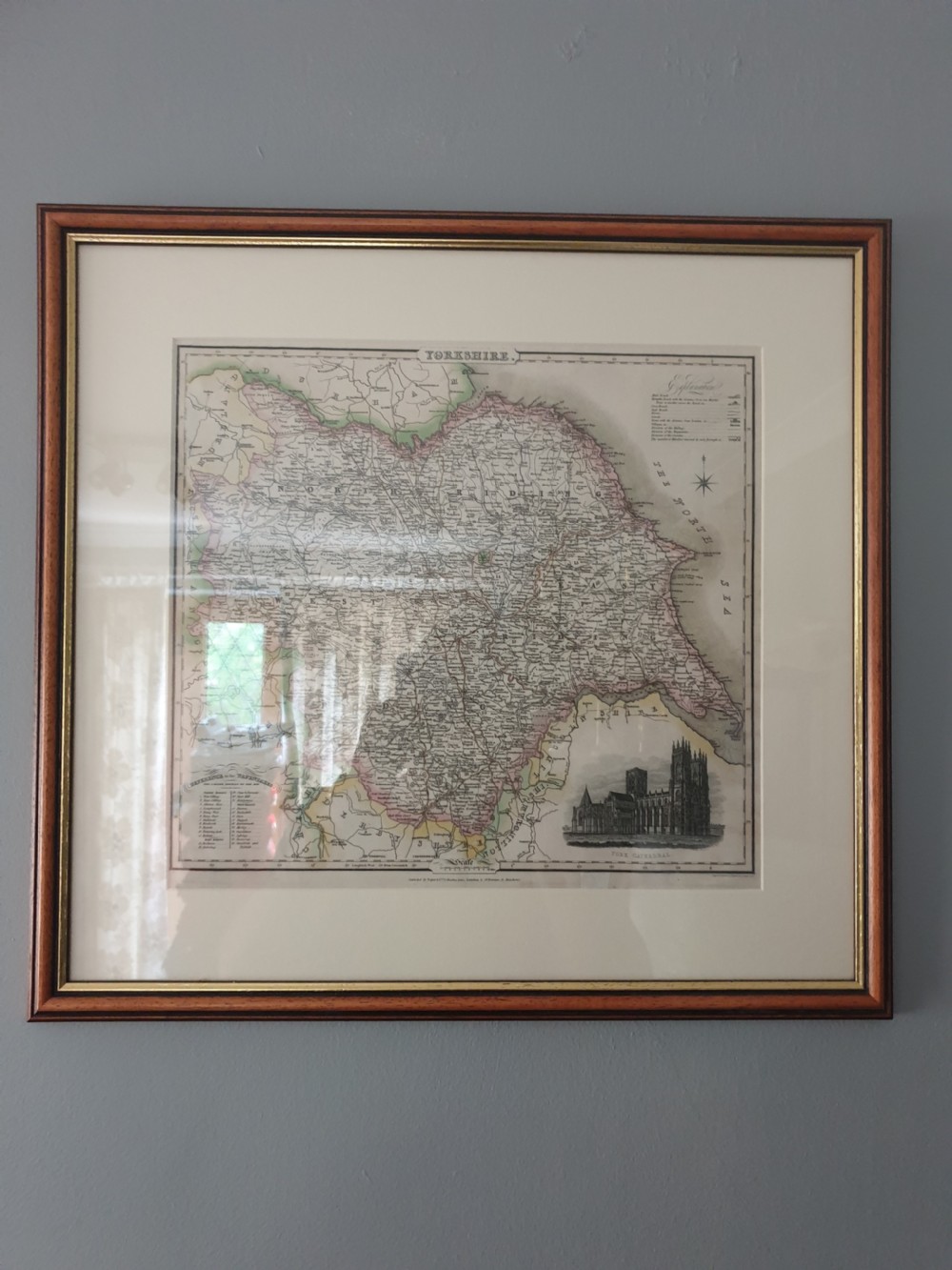 Map of Yorkshire by James Pigot dated 1828 View V