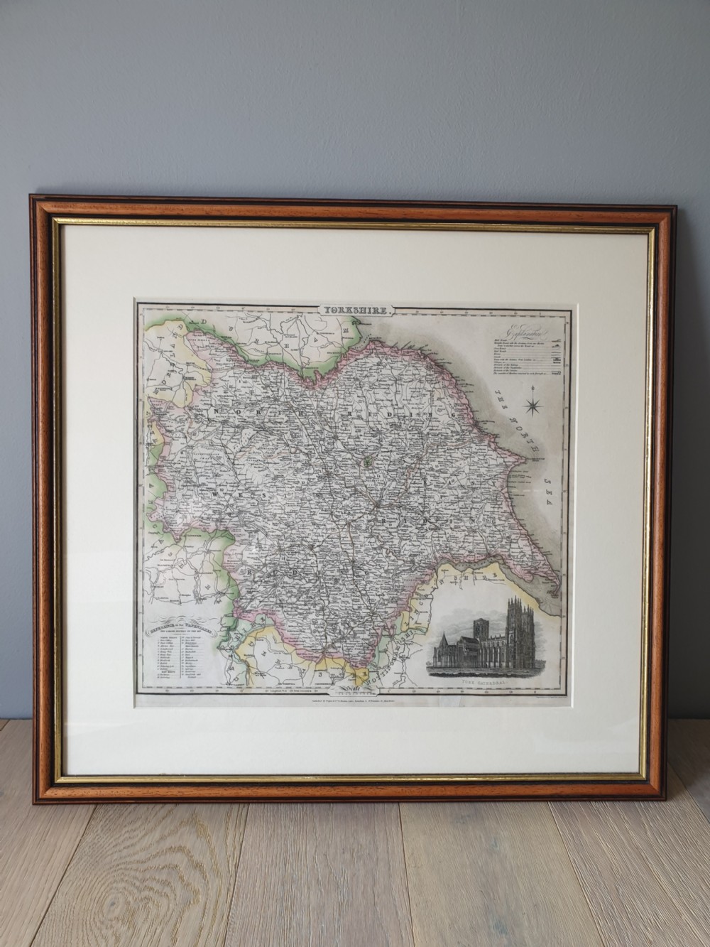 Map of Yorkshire by James Pigot dated 1828 View XVII