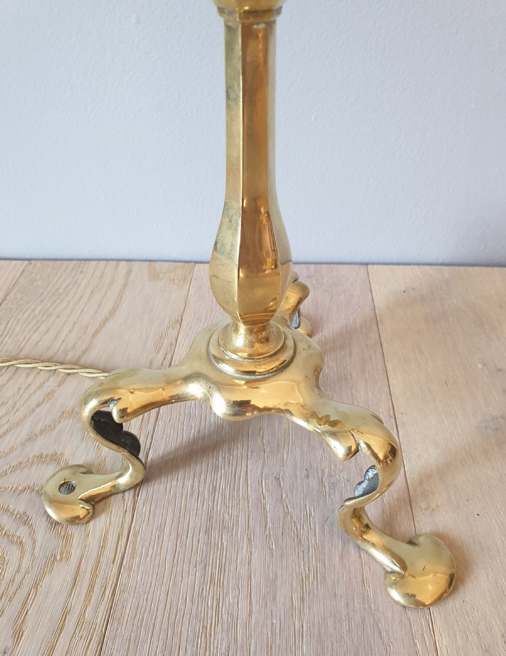 Faraday & Son Brass Adjustable Pullman Table Lamp, Rewired and PAT tested  View VI