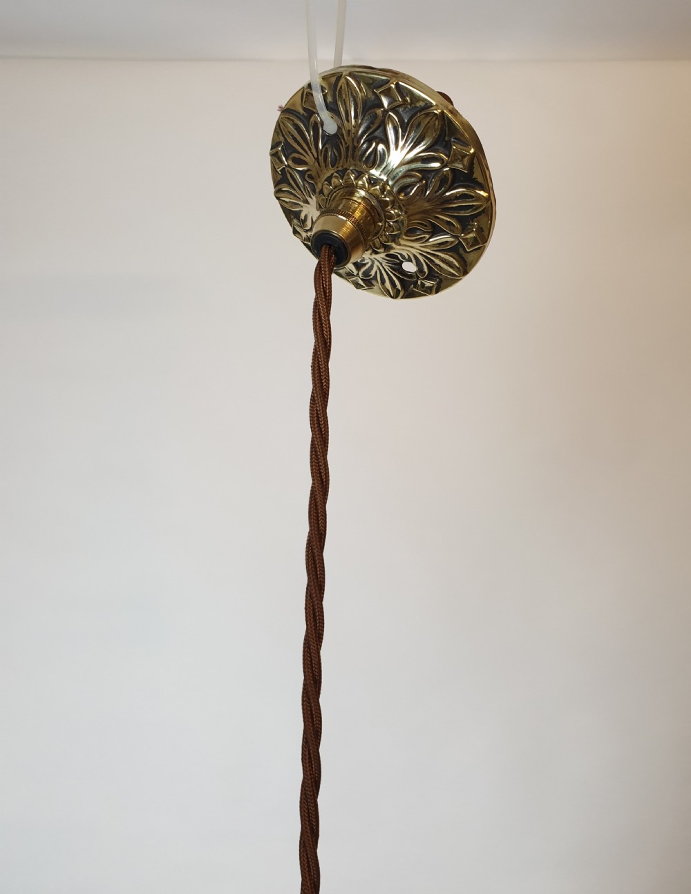 Small Cut Crystal Glass Ceiling Pendant Light, Rewired  View IX