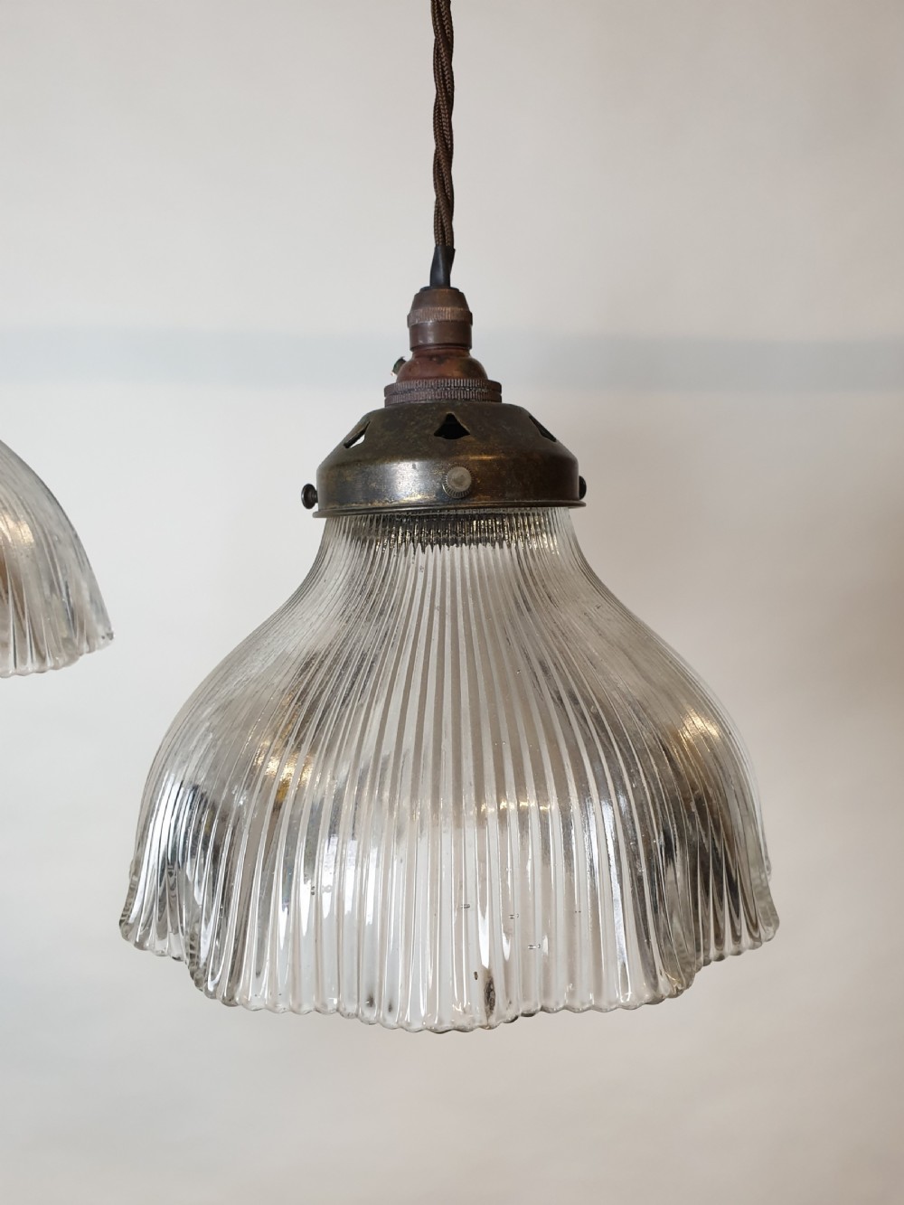 Set of 3 Prism Pendant Ceiling Lights, Rewired  View VIII