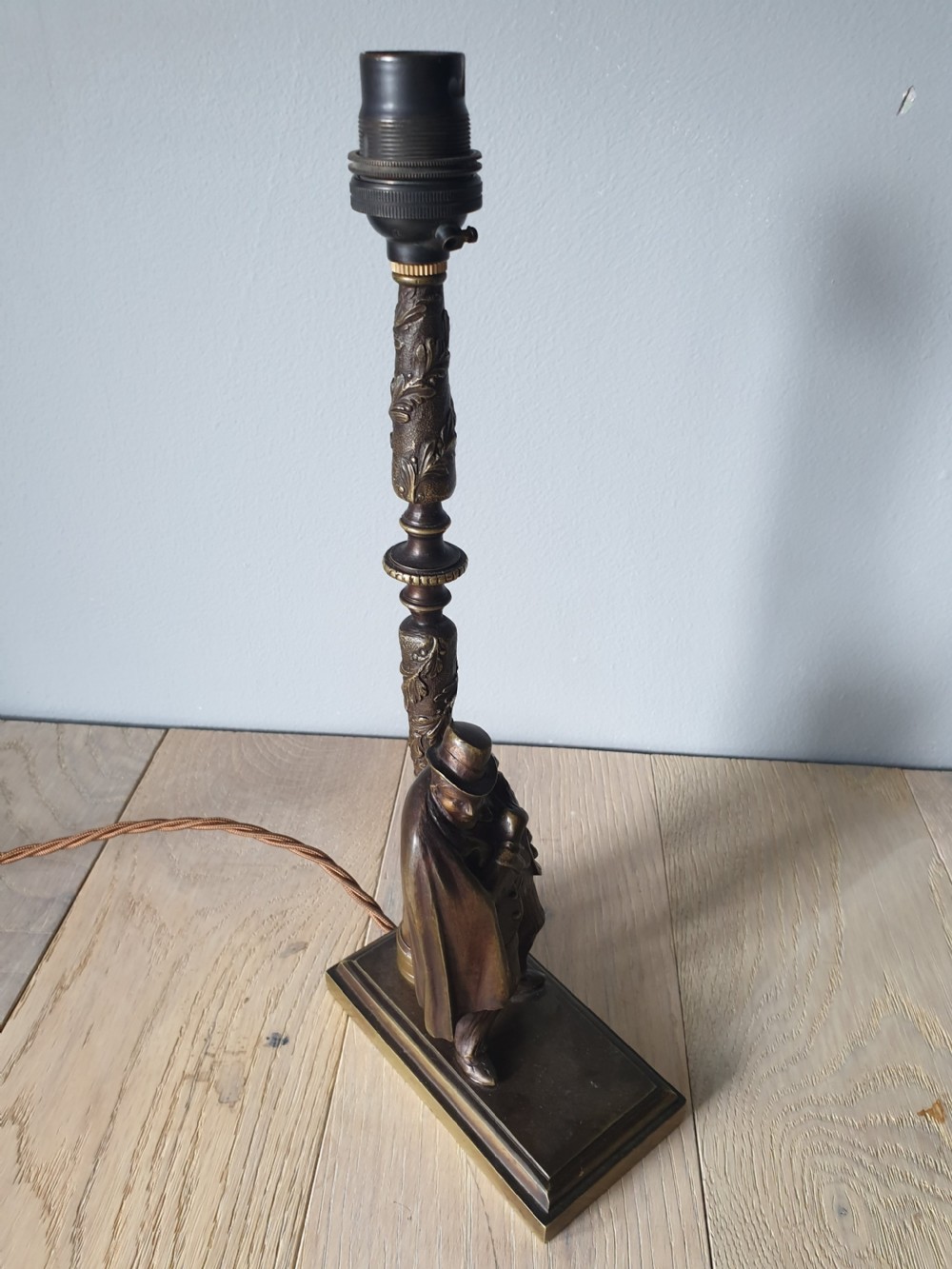 Hardy Brass Table Lamp, Rewired and PAT tested  View II