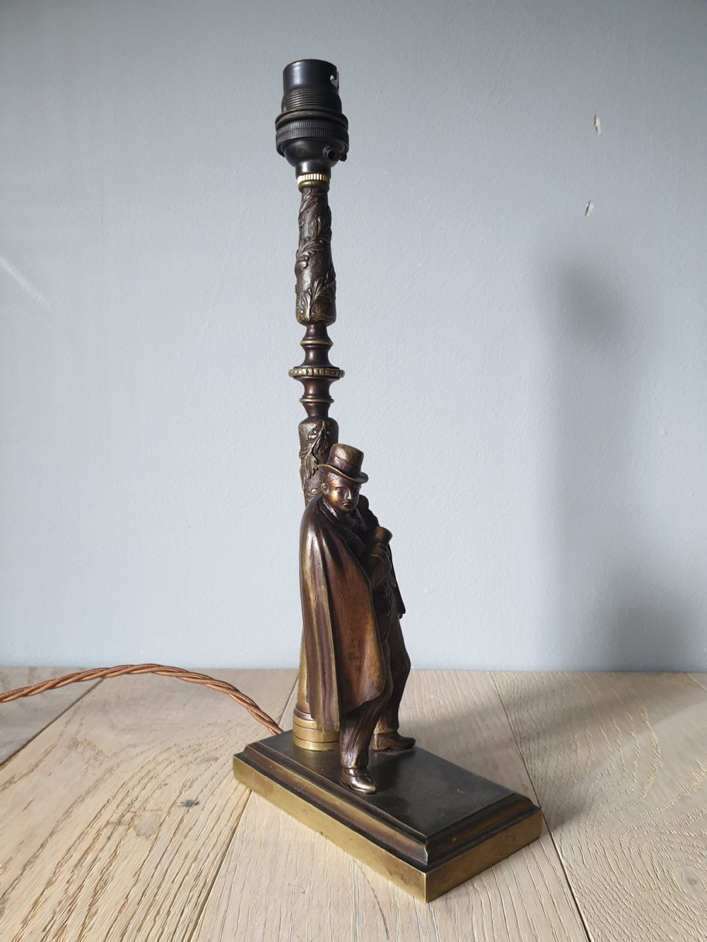 Hardy Brass Table Lamp, Rewired and PAT tested  View III